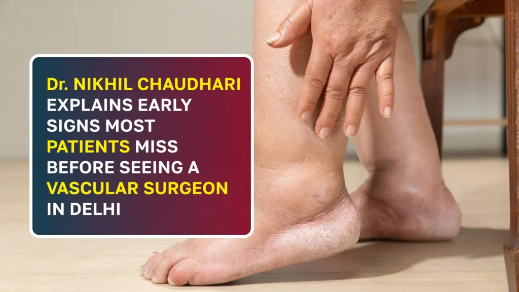 Dr. Nikhil Chaudhari Explains Early Signs Most Patients Miss Before Seeing a Vascular Surgeon In Delhi